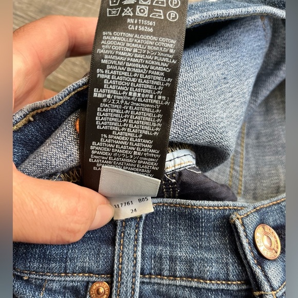 7 for All Mankind Josefina Jeans Blue Jeans Stretch Skinny Women’s Size 24 - Picture 11 of 16